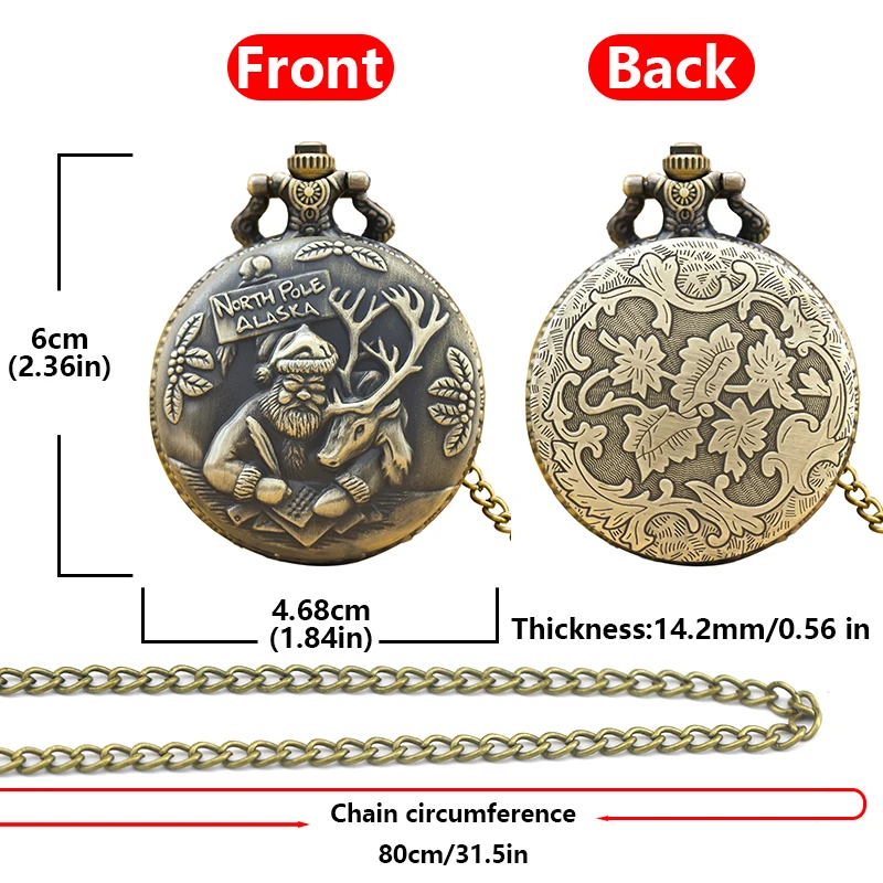 Retro Bronze Steampunk Persian Architectural Style Quartz Necklace Series Commemorative Pocket Watch For Male And Female Student