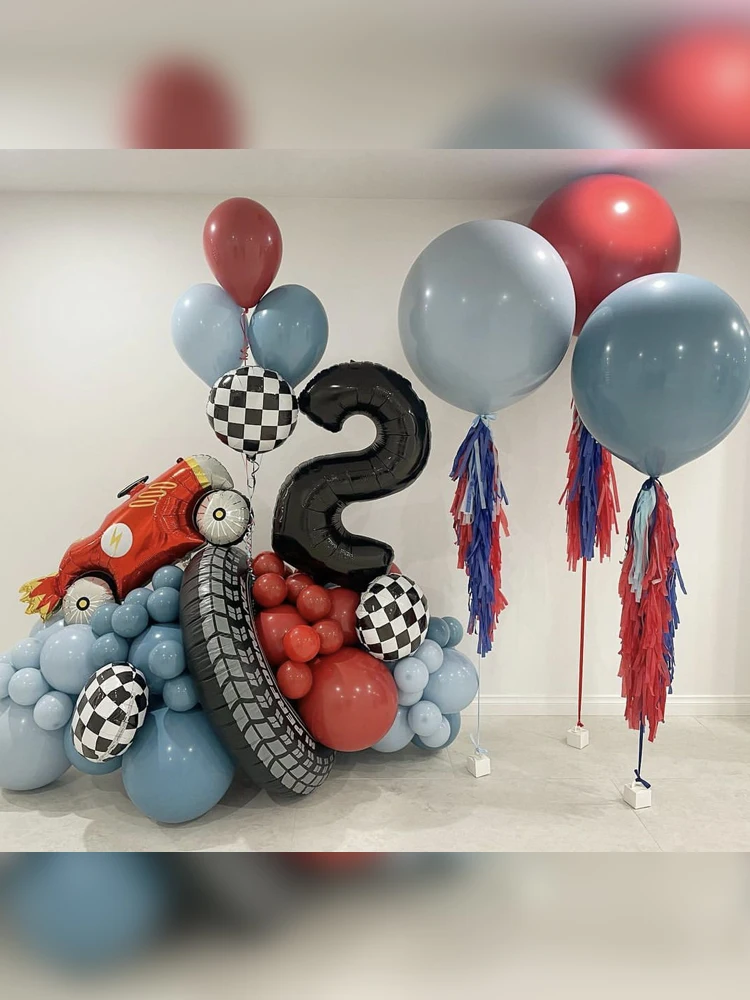 68 Stück Racing-Themenzahlen 1–9 Kinder verbessern den Rennspaß, Geburtstag, Dusche, Geschenk, Hintergrunddekoration – Detail 4