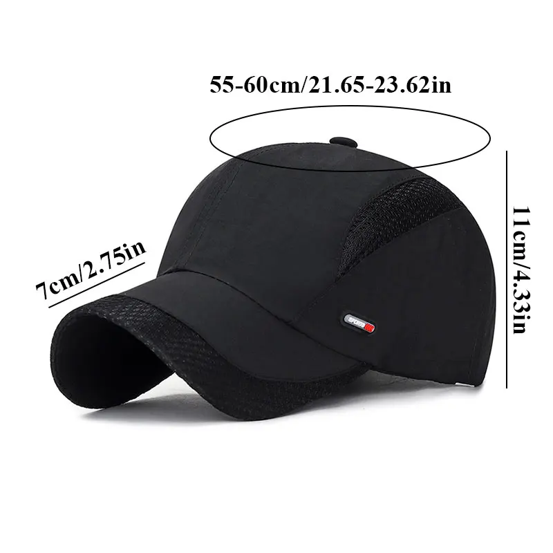 Baseball Caps Sports Sun Hats Golf Caps Summer Baseball Caps Peaked cap Mesh Breathable quick-drying cap Sports Golf quick-drying Sun Hats Women Men Outdoor Fishing Hat
