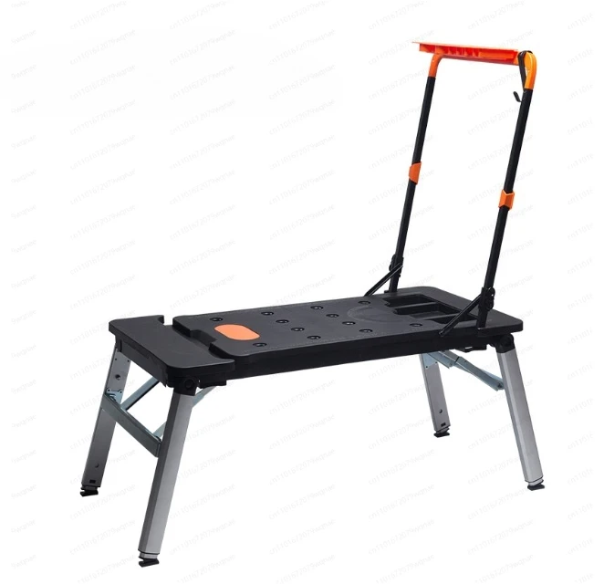 7-в-1 Багатофункціональний верстак DIY Деревообробний стіл Портативний візок Складний візок з колесами Інструмент для майстерень Ручний візок