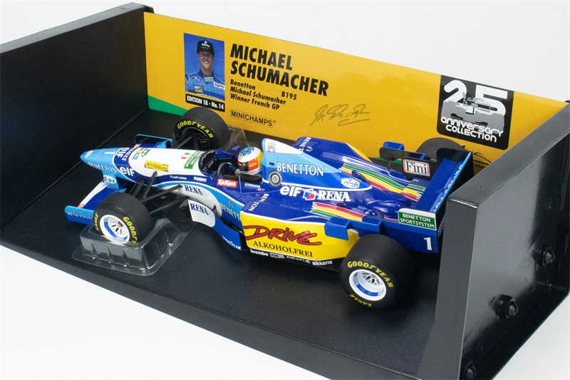 MINICHAMPS 1:18 BENETTON B195 - #1 MICHAEL SCHUMACHER - WINNER