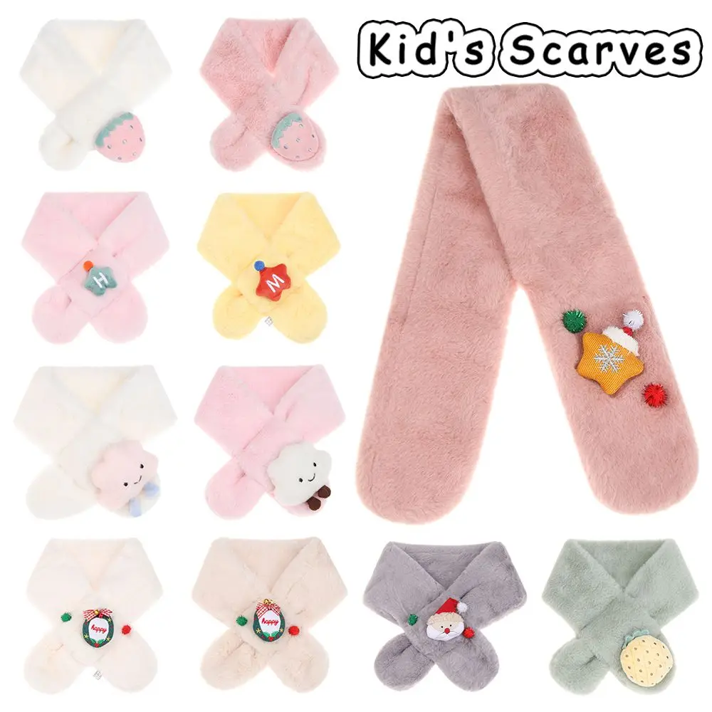 

Fashion Winter Collar Thickening Cute Toddler Scarf Neckerchief Children Shawls Kid's Scarves