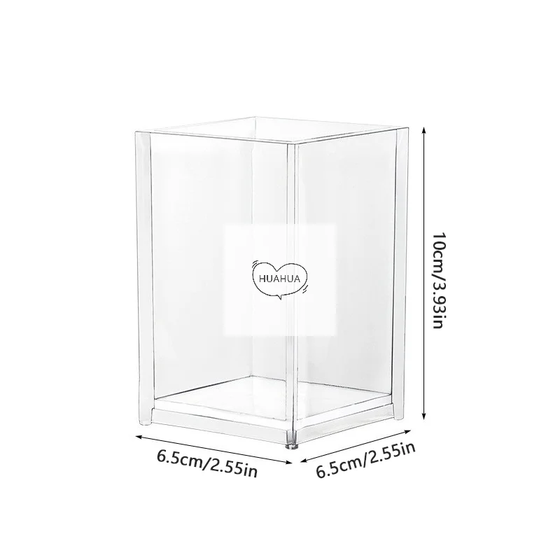 Make Up Organizer Plastic Makeup Brush Pot Storage Acrylic For Cosmetics Holder Desk Cosmetic Storage Container 6
