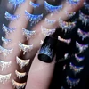 French Gilding Sparkle Gold and Silver Laser Pink Shape Nail Sticker Tassel High Quality Nail Stickers Art Decorations Design 1
