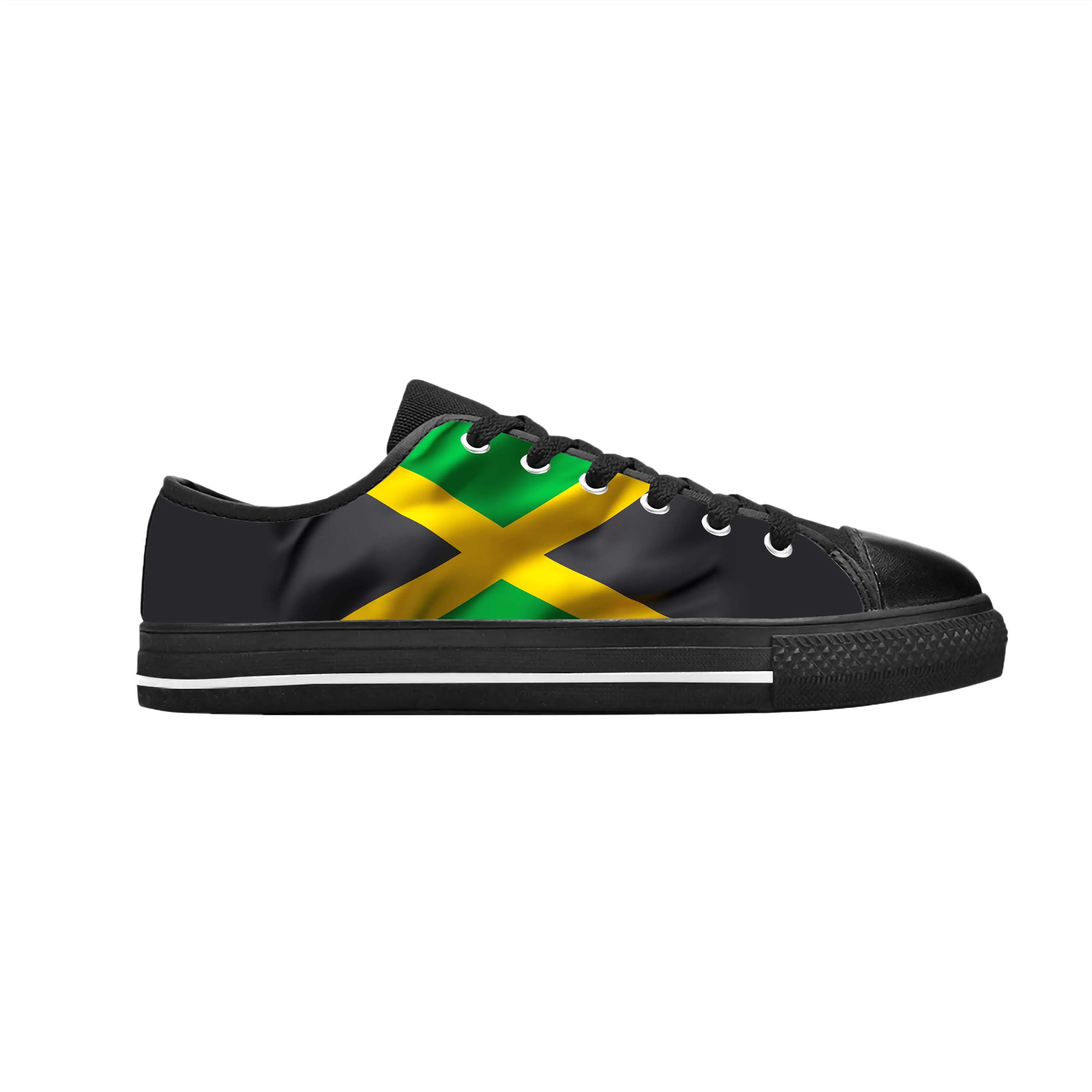 

Jamaica Jamaican Lion Flag Patriotic Pride Fashion Casual Cloth Shoes Low Top Comfortable Breathable 3D Print Men Women Sneakers