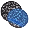 5.6cm Round Christmas Nail Stamping Plates Snowflake/Star/Leaf Stamping For Nail Stencils Printing Template Stamp Nail Art Tools 1