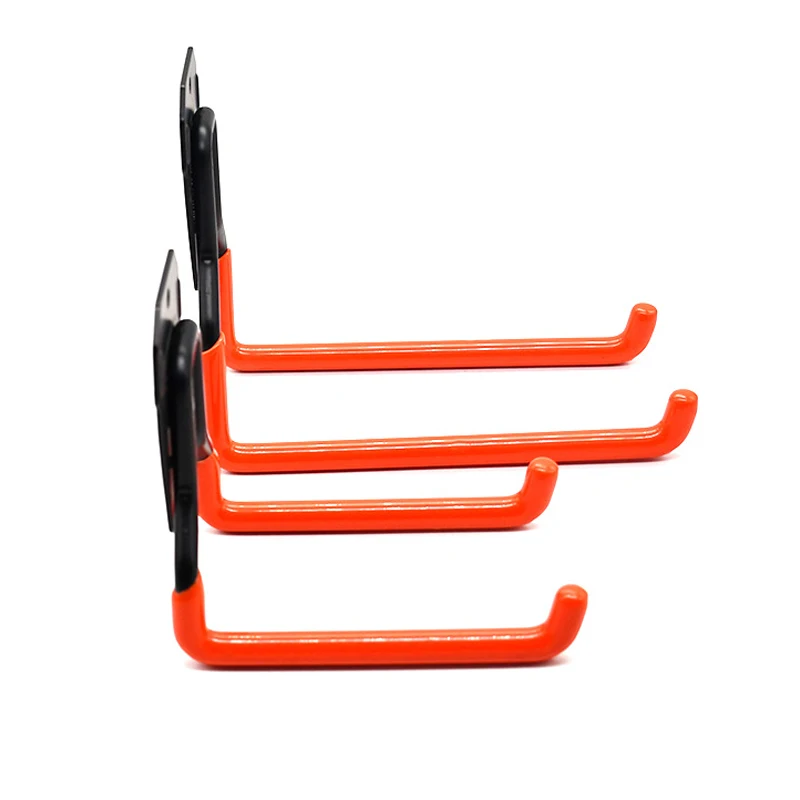 Heavy Duty Hook Metal Garage Organizer Wall Mount Bicycle Hanger Hooks Wall Mount Anti-slip Storage Hook For Ladders Garden Tool 6