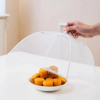 Couverture alimentaire en maille pliable et lavable, couverture de Tables anti-insectes, couvre-vaisselle de protection, accessoires de rangement de cuisine à domicile 3