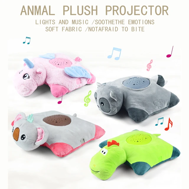 Children Plush Toys Soothe Doll Plush Animal Music Starlight Decorative Pillow Hugs Sleep Soft Stuffed Cotton Baby Toys Kid Gift 2