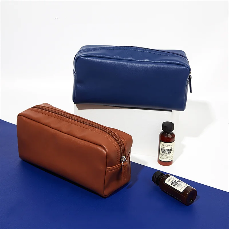 

Pvc Leather Waterproof Cosmetic Bag Travel Pouch Toiletries Storage Classical Make Up Organizer Portable Bathroom Washbag