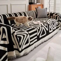 Nordic Tassel Throw Blanket Full Four Season Cotton Sofa Cover Towel Dust Anti-cat Scratch Protection Covers Sofa Blanket Carpet 1