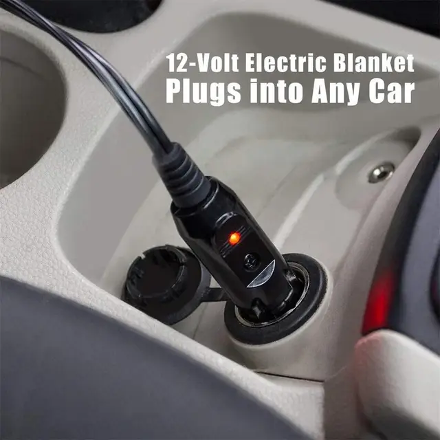 12 V -Os Autó Elektromos Fűtött Takaró Energiatakarékos Meleg Őszi Téli Fűtés Rv Suv Teherautó 100*60 Cm - Image 2