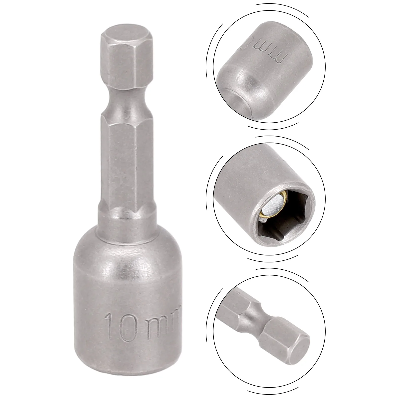 Perceuse électrique à percussion, 6mm-13mm Tournevis à écrou magnétique, Perceuse hexagonale de 1/4 pouces, Analyste de douilles à percussion