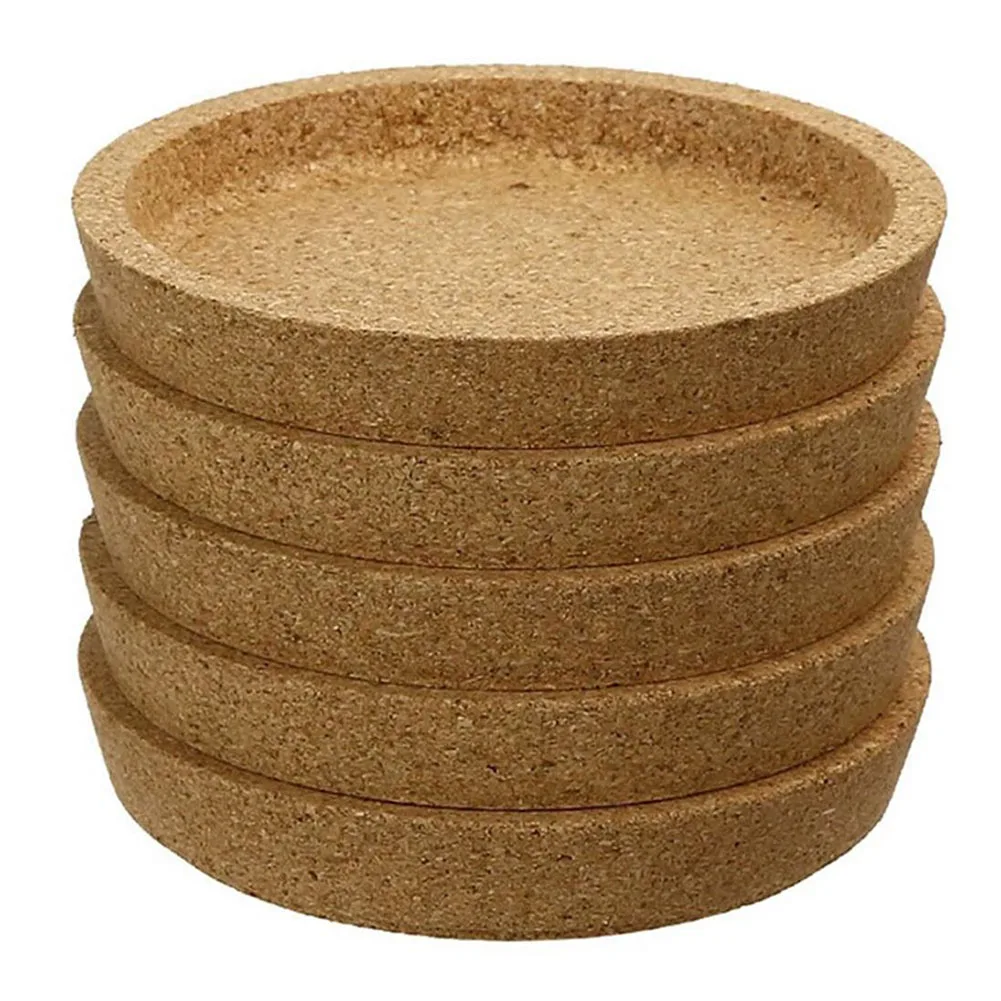 

6pcs Cork Round Wooden Coasters Round Coffee Cup Mat Pot Drink Tea Pad Tea Coasters Non-Slip Heat Insulation Cup Holder Kitchen