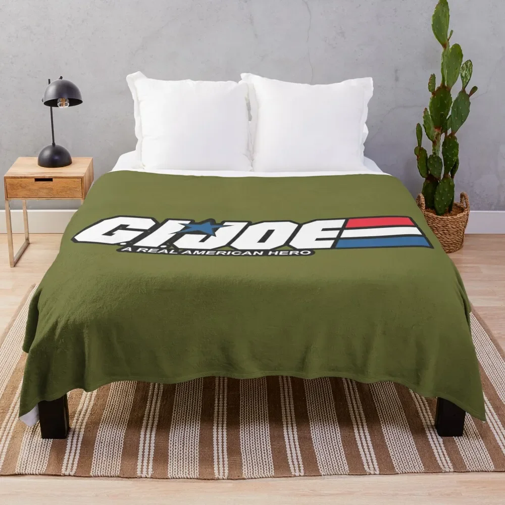 Gijoe Logo Throw Blanket Nap Weighted Hairys Coperte E Plaid Coperte