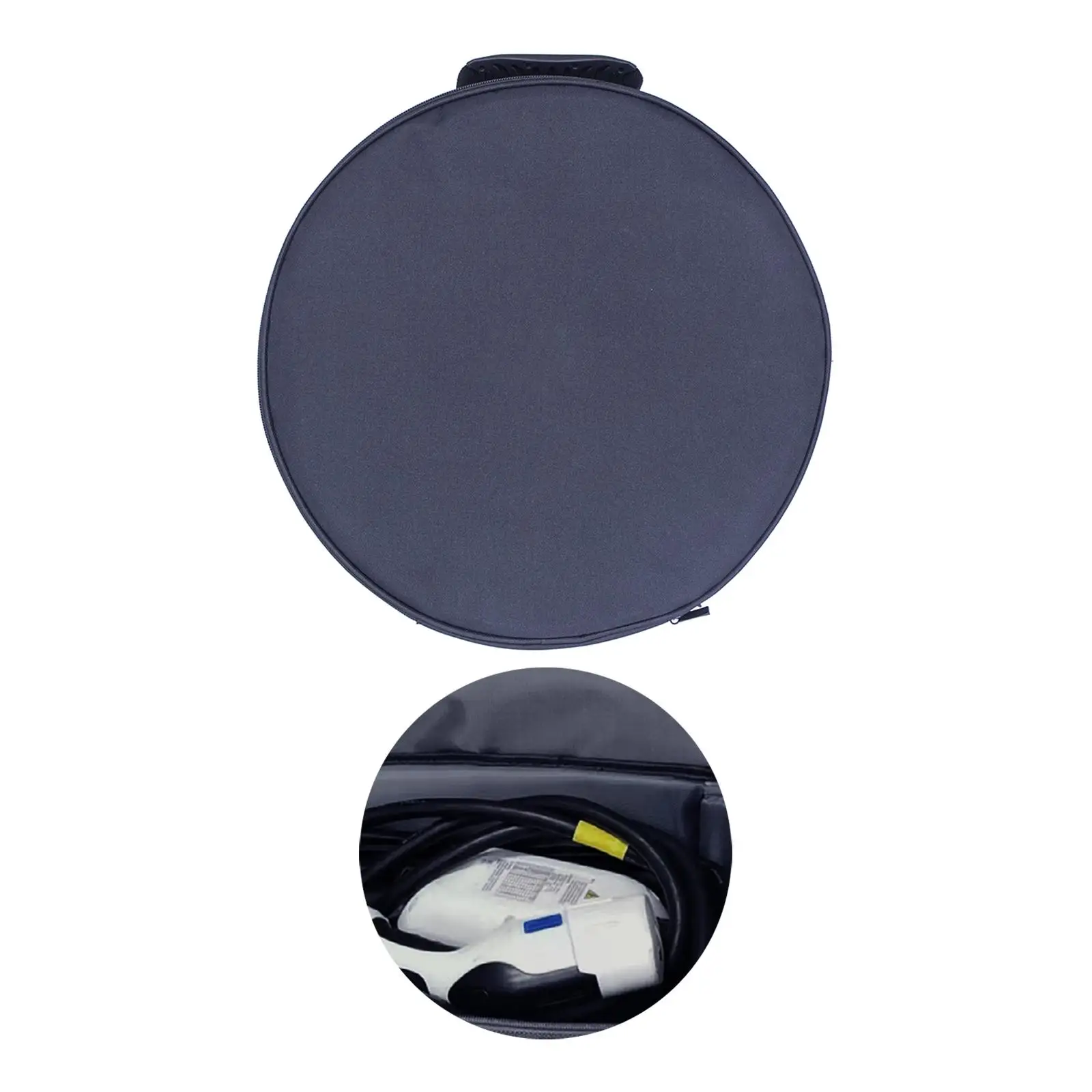 Waterproof EV Cables Bag Electric Vehicle Charger Case EV Charging Cable Storage Bag Zipper Closure Car Chargers Oxford Cloth