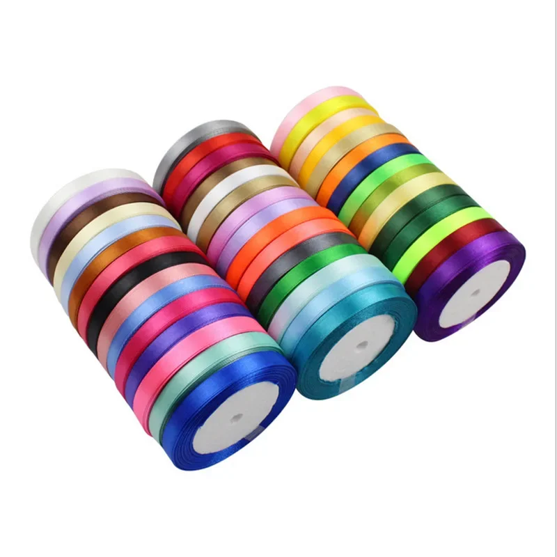 Luxurious Silk Satin Ribbons for Crafts, Gift Wrapping, and Decorative Elegance - 22 Meters