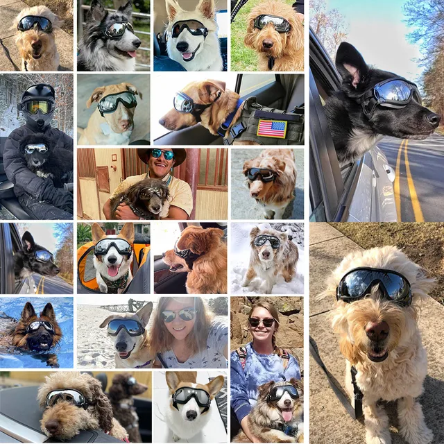  Nacoco Pet Anti-UV Glasses Dog Sunglasses Waterproof