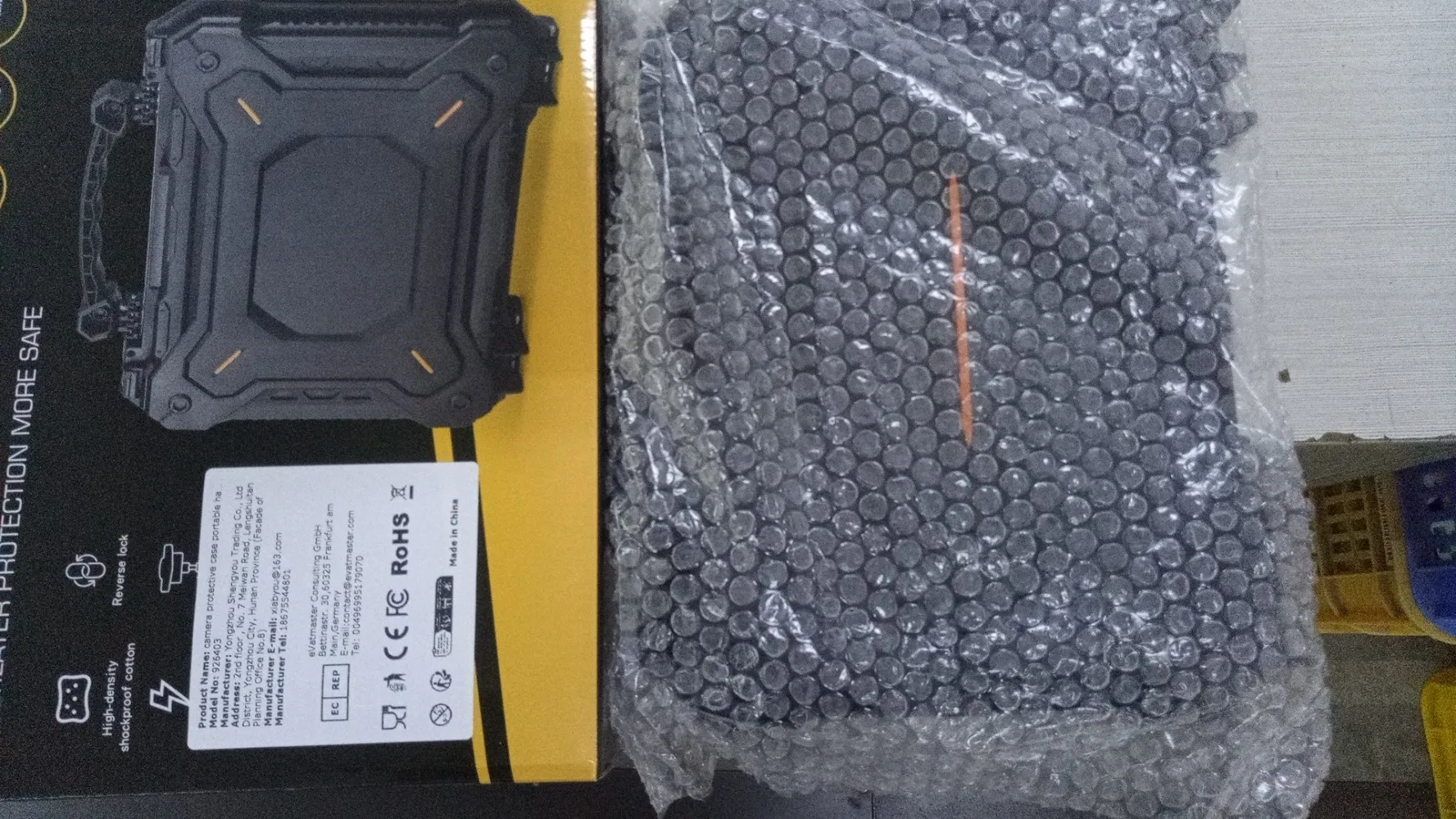Camera Protective Case Portable Protective Equipment Camera Case Waterproof Dustproof with Foam Padded Fishing Hiking Handbag