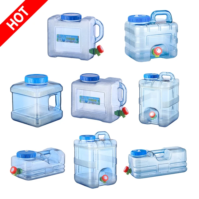 5/7//8/10//12/15L secchio d'acqua portatile guida contenitore serbatoio  acqua pura con rubinetto per campeggio esterno cottura Picnic escursionismo  - AliExpress