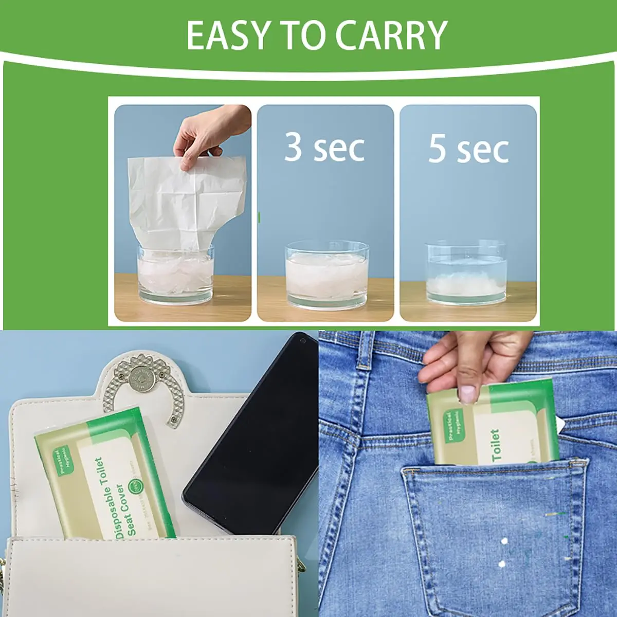 Toilet Seat Cover Disposable Travel Flushable Paper For Adults Kids Potty Training Potty Biodegradable Public Airplane Camping 4
