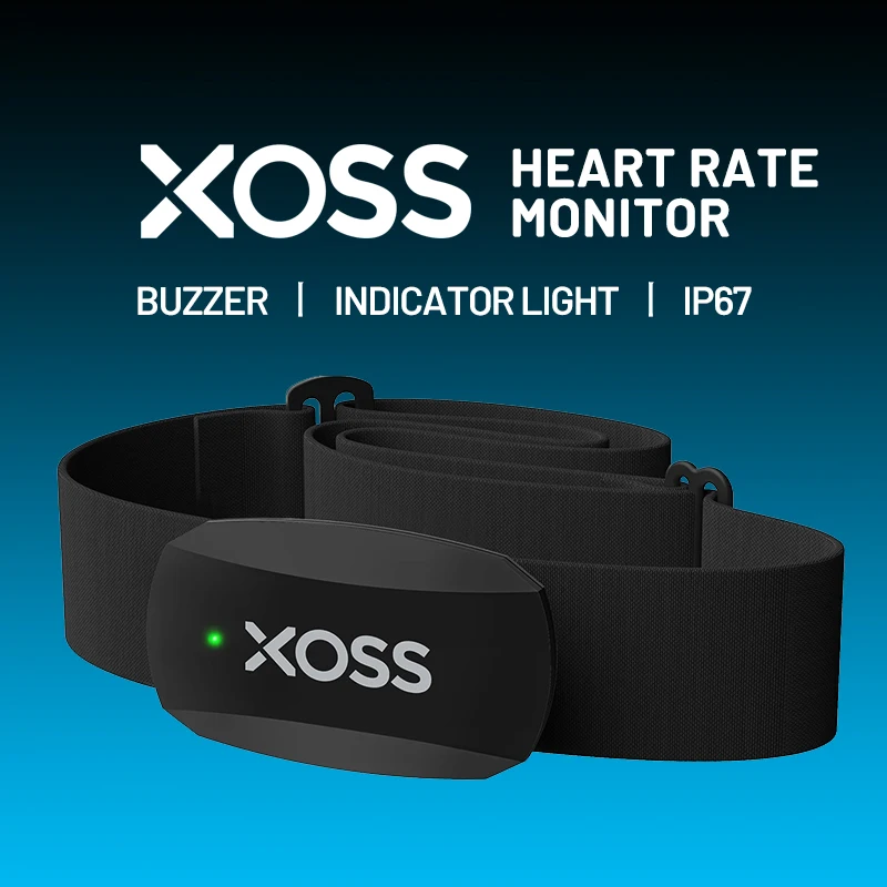 XOSS X2 Heart Rate Monitor Sensor Dual Mode With Chest Strap Cycling