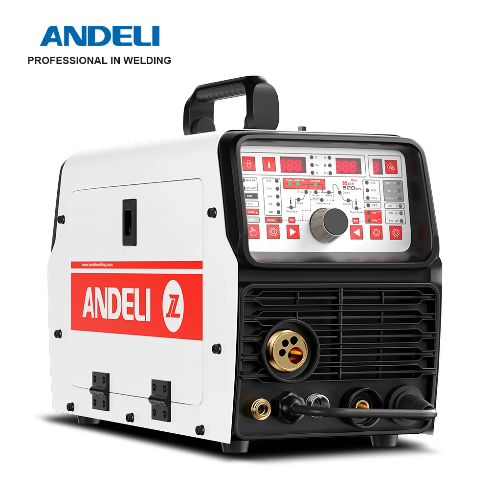 

ANDELI MCT-520DPL PRO Multi-Function Welder MIG/TIG/MMA/CUT/COLD Welding/MIG Pulse Can Welding Aluminum 5 IN 1