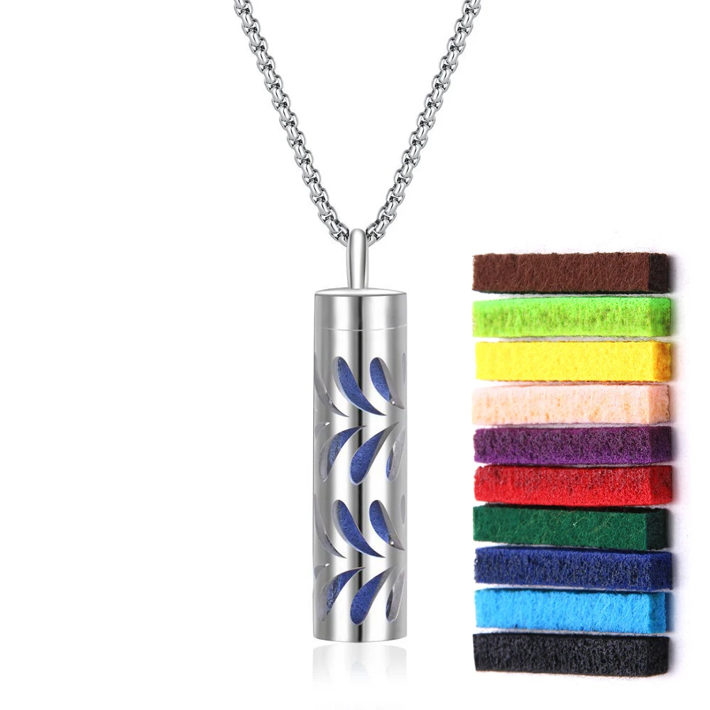 Stainless Steel Aromatherapy Diffuser Pendant Necklace
