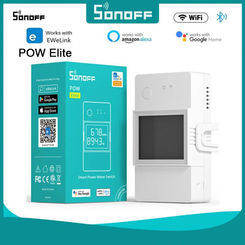 

SONOFF POW Elite Power Metering Switch Overload Protection Wifi Switch Support Alexa Google Home Assistant With History Data