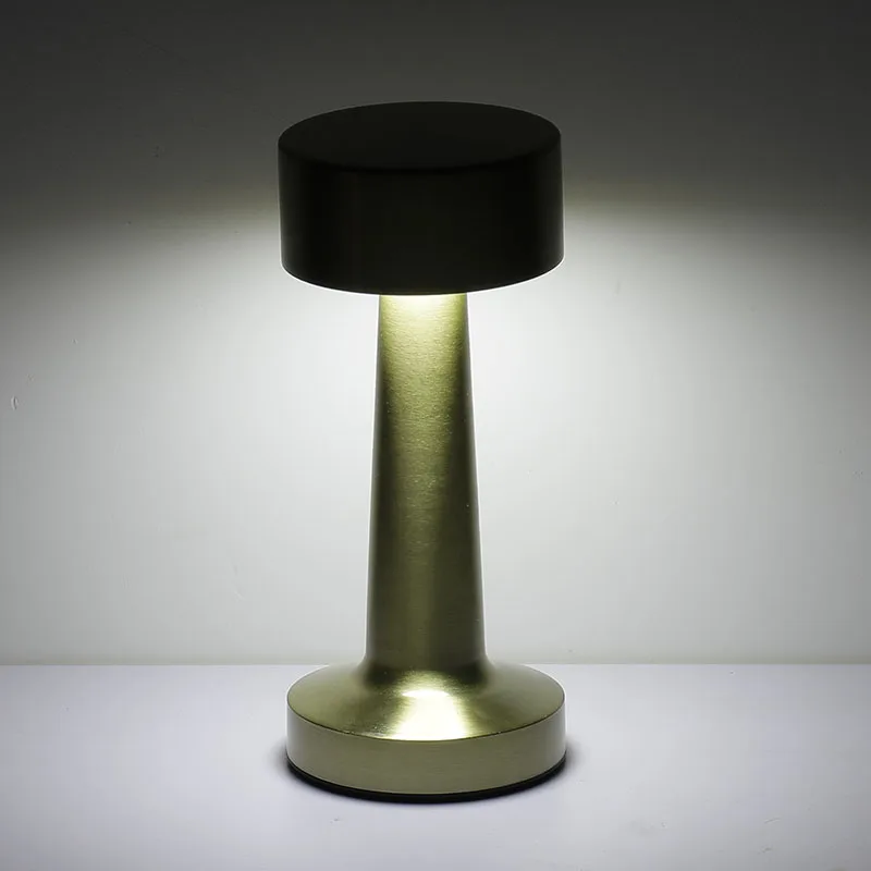 Description Picture 3 of itemMetal Touch Rechargeable Night Lights Bedroom Retro Table Lamp Decor for Bar Coffee Table Restaurant Decoration Light Desk LT013
