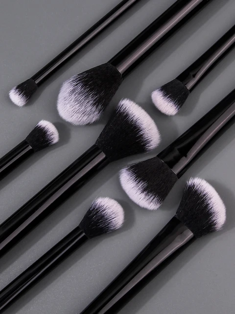 Kit de Maquillaje 12 Piezas para Principiantes – Brochas, Esponjas y Puff para Base, Rubor y Sombras