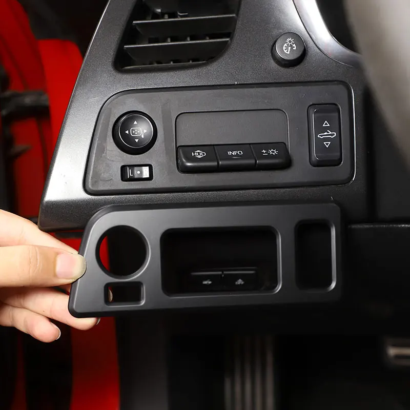 

For Chevrolet Corvette C7 2014-2019 ABS Matt black Car Convertible Switch Button Frame Cover Trim Sticker Car Accessories