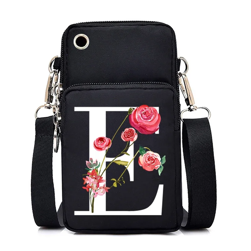 Designer Bag Cell Phone Bags Women Men 26 Floral Alphabet A-Z Fashion Portable Small Outdoor Sports Arm Shoulder Crossbody Bag