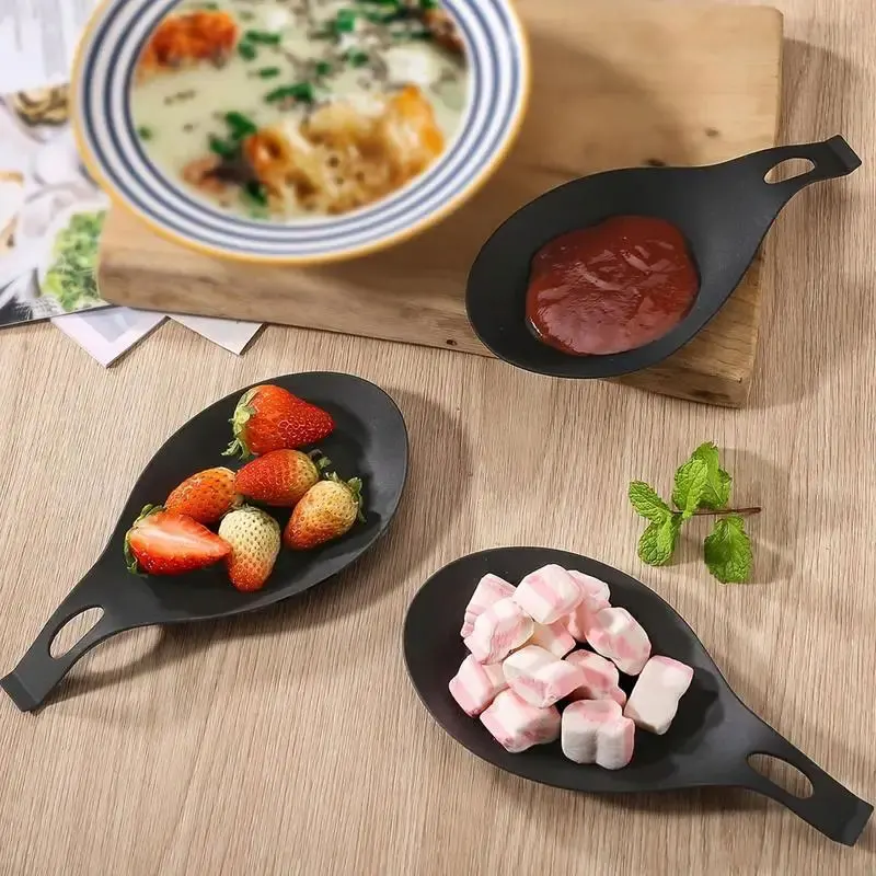 Kitchen Utensil Holder Silicone Spoon Rest Spatula Holder Heat Resistant Utensil Placemat Tray