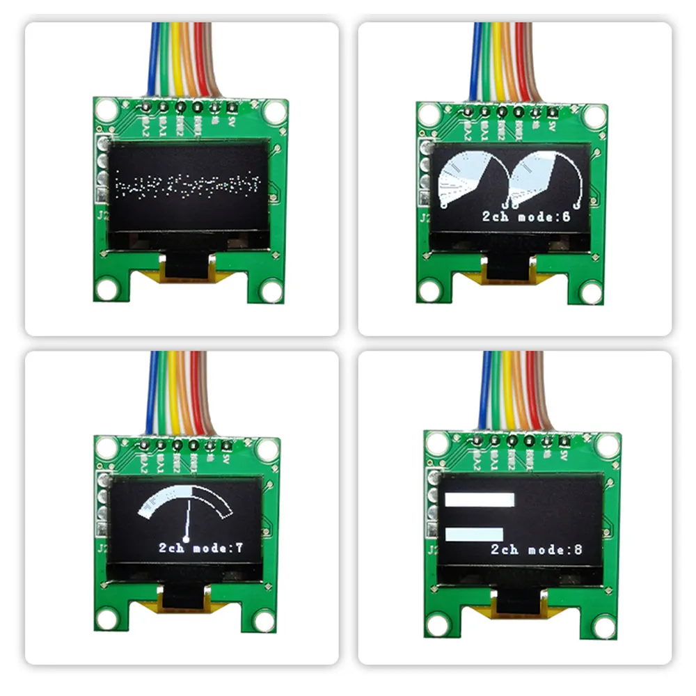 DAZZLEEX Écran Couleur LED Music Spectrum Display Analyseur VU Meter 100-16 KHz RGB Audio Level Display Amp Lifier Board Commande Vocale + Commande Filaire