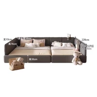 Lit De chambre minimaliste esthétique moderne Double enfants lit De luxe dormir reine Cama De Lujo Para dortoir meubles De maison 6