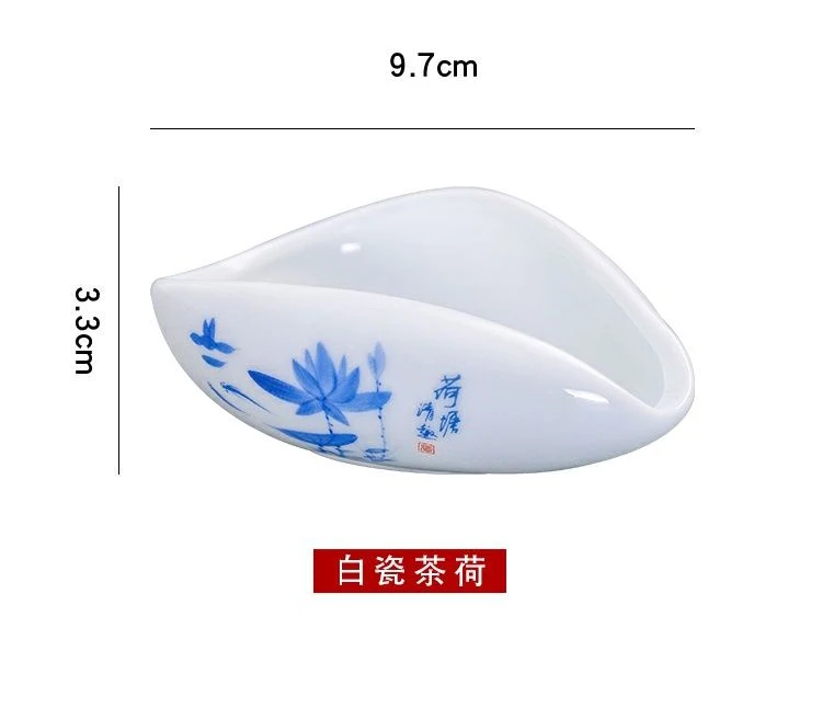 Description Picture 5 of itemSaucer Tea Tray Ceramic Hand-made Tea Tray Tea Art Tray White Porcelain Chinese Tea Set Tea Ceremony Accessories