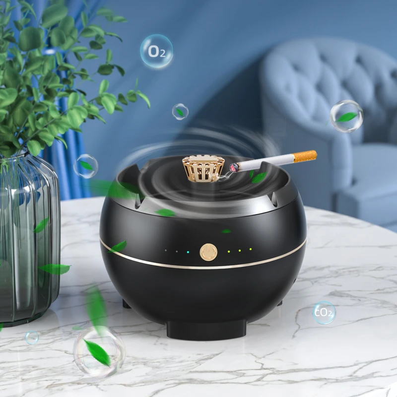 Smokeless Ashtray Negative Ion Air Purifier Cigarettes Ash Tray HEPA Air Filtration Anti Second