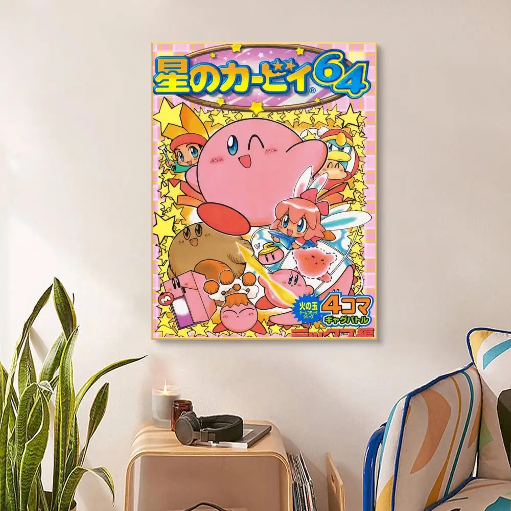 Cartoon Cute K-Kirby Poster Poster Paper Print Home Living Room Bedroom Entrance Bar Restaurant Cafe Art Painting Decoration league of legends poster anime poster poster prints