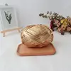 INS Metallic Yarn Crochet Knitting DIY Material Needlework Weaving Fancy Thick Cloth Wool Shinny Gold Silver Purse Handbag