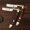 Manual Straight Razor Set Japanese High Carbon Steel Natural Wood Folding Shaving Knife Kit Sharp Ready To Use Barber Shop 1