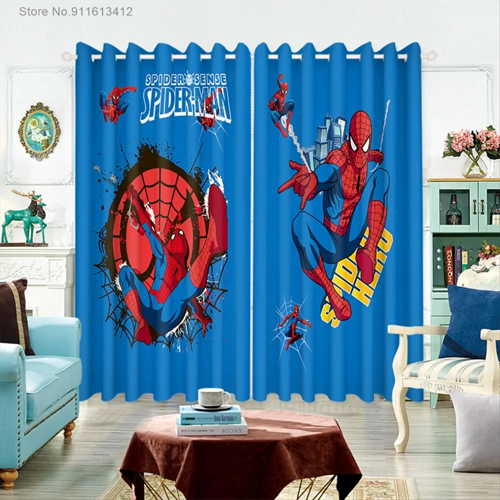 

Disney Avengers Hero Spiderman Curtain Cartoon Anime Boy Bedroom Kids Room Kindergarten Early Education Center Blackout Curtain