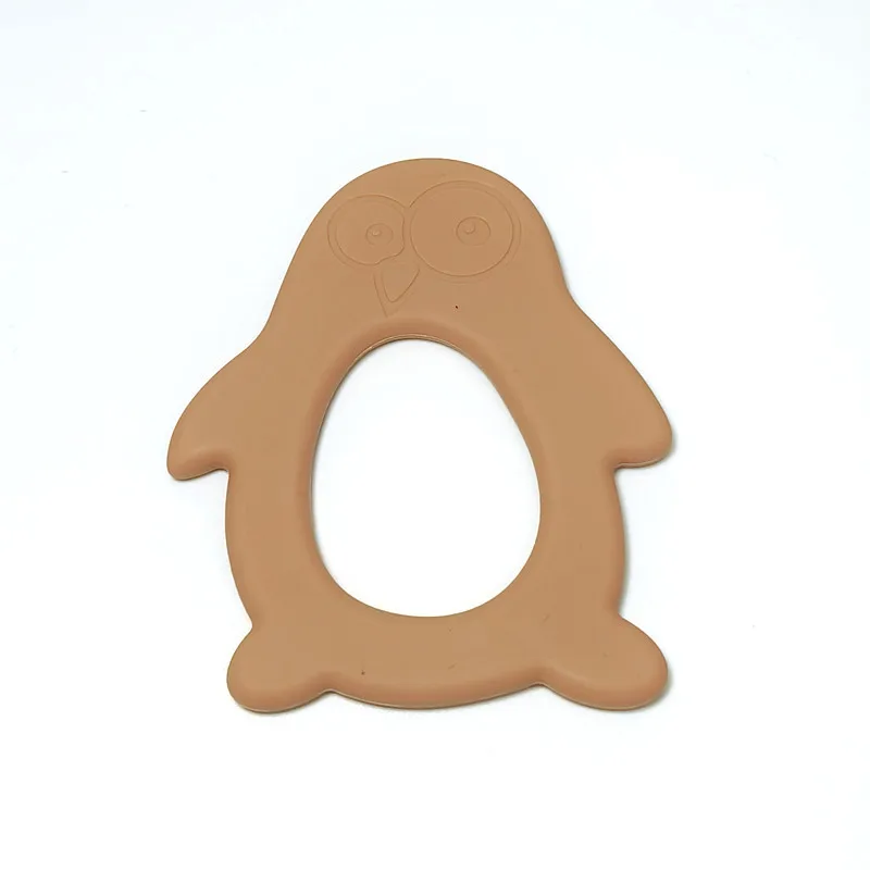 1/9pcs Silicone teether penguin baby teething stick children mouth muscle trainer biting music toys mother and child supplies