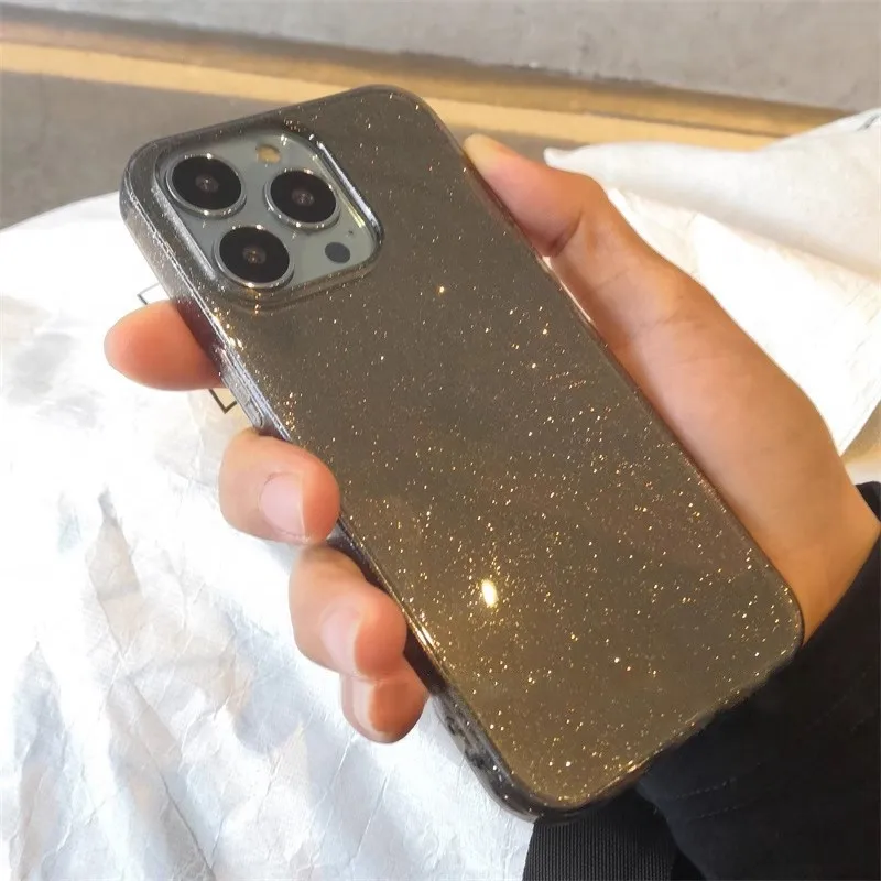 Luxury Glitter Soft Silicone Phone Case - Transparent Cover