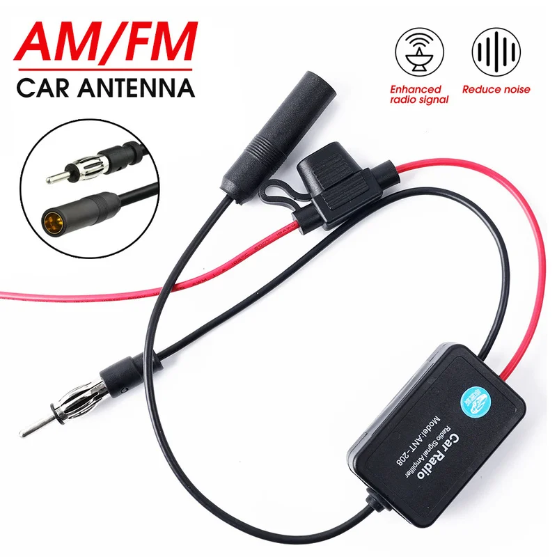 Car-Antenna-Signal-Amplifier-Set-AM-FM-Radio-Signal-Anti-interference ...