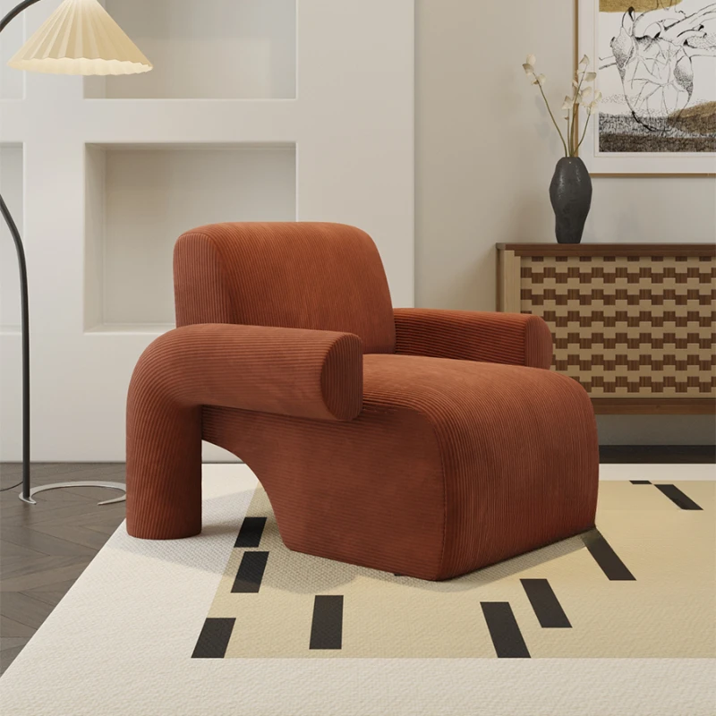 

Vanity Sofa Living Room Chairs Office Lazy Unique Single Luxury Wood Living Room Chairs Designer Retro Cadeira Home Furniture