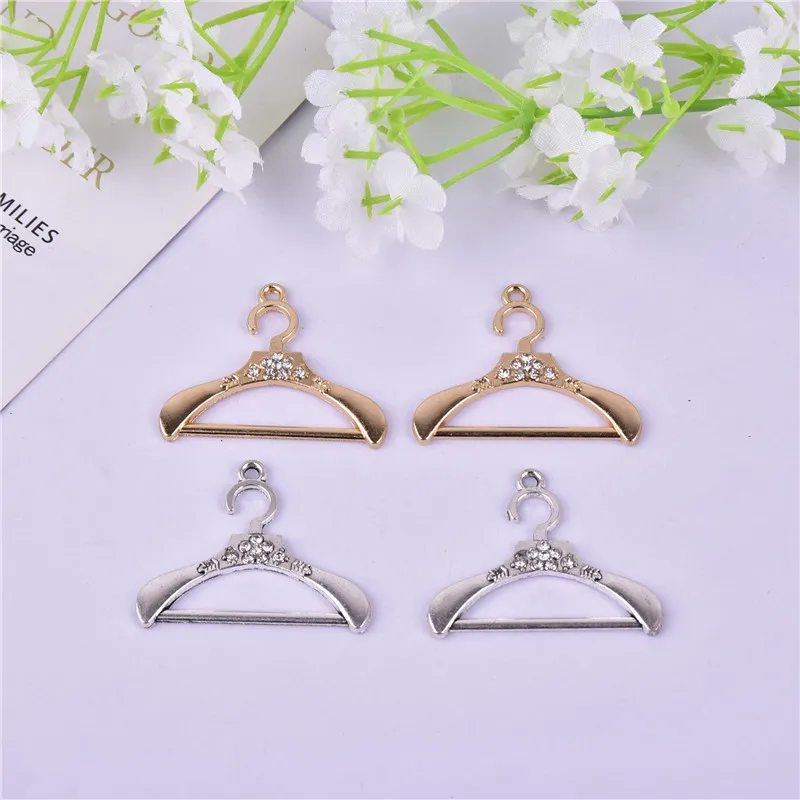 

10 _ вешалка для одежды Стразы, металлические подвески для сережек «сделай сам», аксессуары для ювелирных изделий 30x37 мм