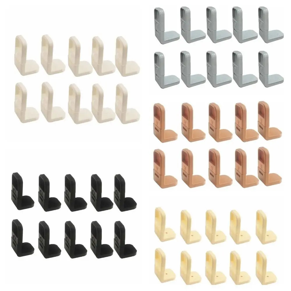 10pcs/set ABS Multi Functional Safety Locks Plastic Right Angle Baby Cabinet Drawer Locks Waterproof Small