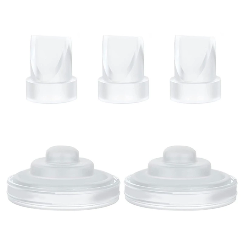 Set of 2 Silicone Flange Inserts Silicone Valves with Diaphragm for Breast 5