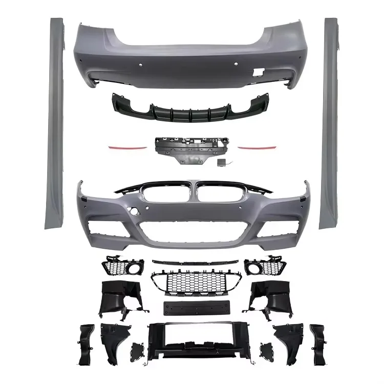 F30 M Sport Body Kit for BMW 3 Series Car Bumper Front Bumper Fender Side Skirts Rear and Diffuser Auto Parts Car Kit